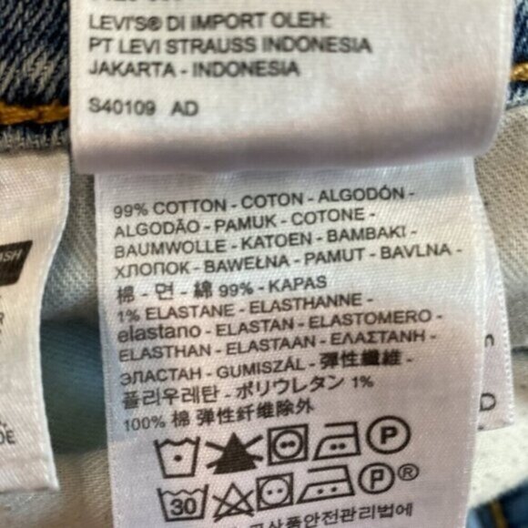 Levi's Straight Leg Blue Jeans Size 40 - Picture 15 of 15